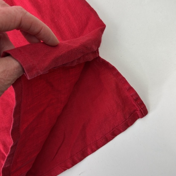 Flax Red Sleeveless Tank Top Classic Design - Picture 7 of 12